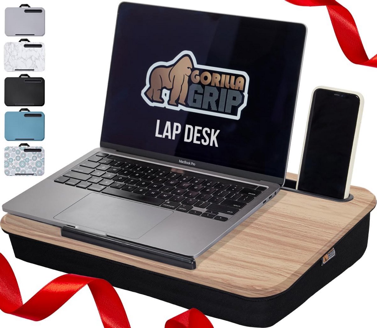 Draagbaar Laptop Schootbureau met Telefoonhouder - Geschikt voor Laptop tot 15,6 inch
