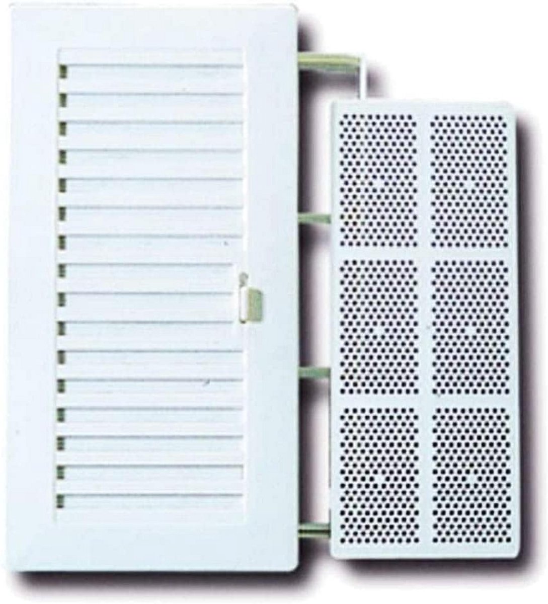 Rechthoekig Ventilatie Rooster met Muggennet voor Badkamer en Keuken (2 stuks)