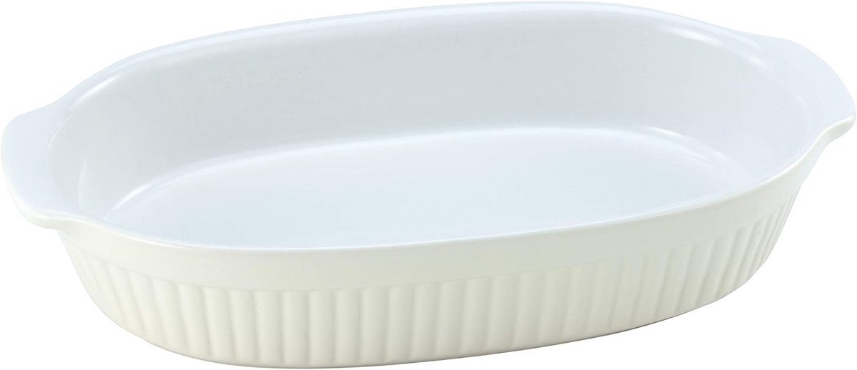 Ovale Ovenschaal Aardewerk - Grote en Diepe Enkele Schaal voor Lasagne en Ovengerechten