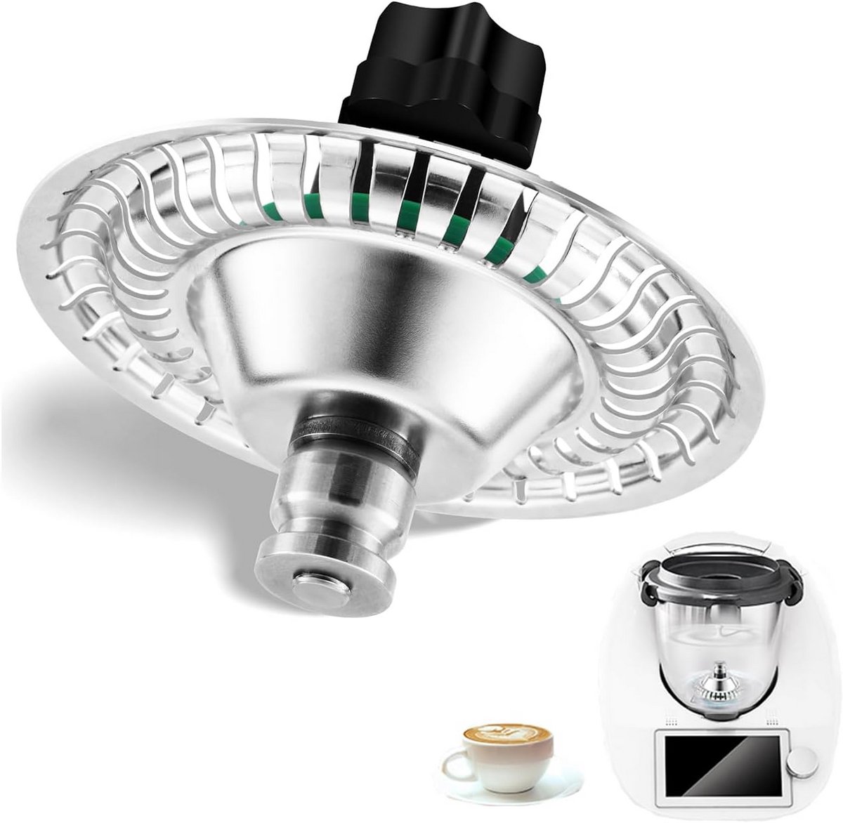 Opschuimhulp Accessoire voor Keukenmachine, Melkopschuimer Onderdeel Mixer