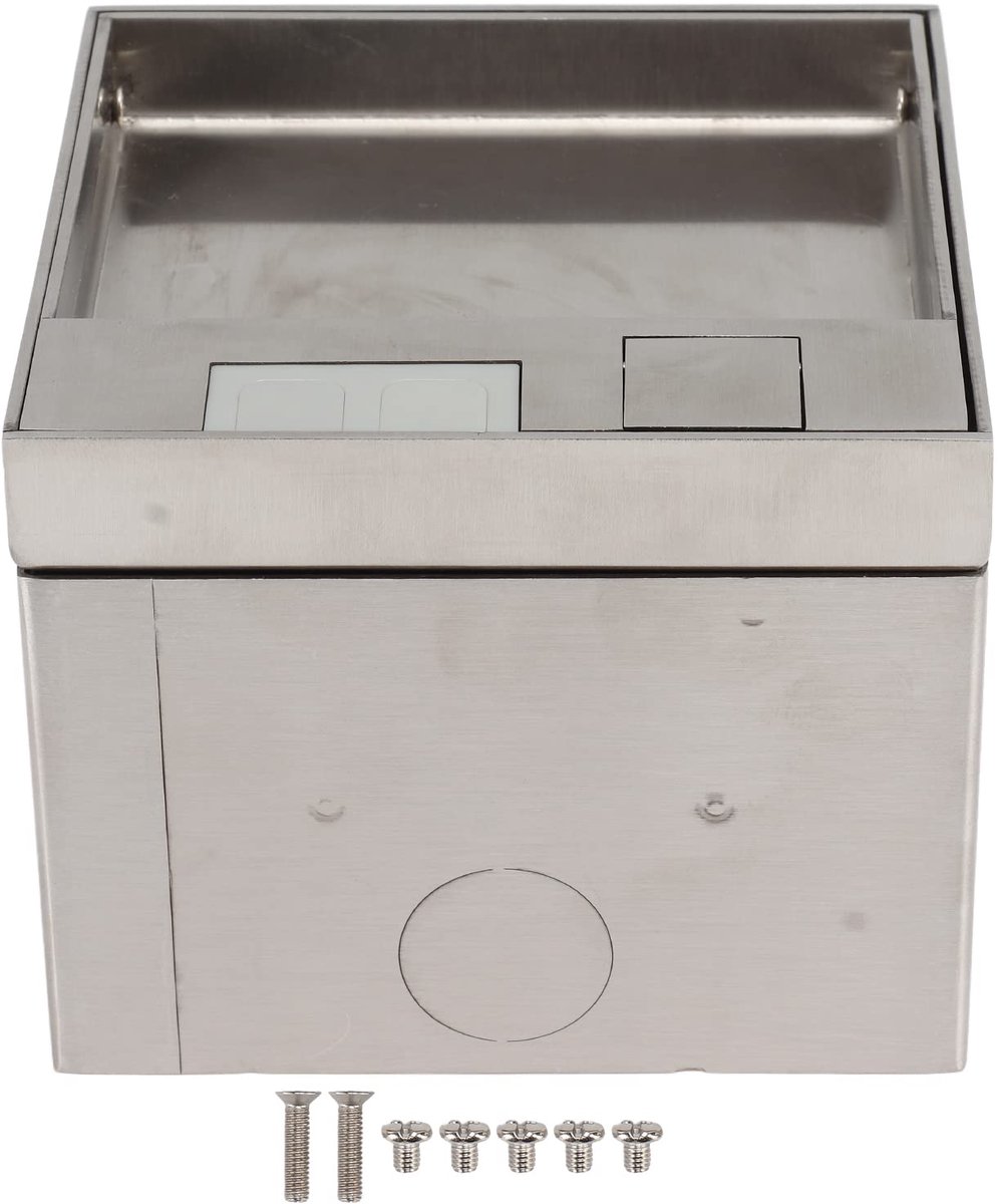 EU Inbouwstopcontact, roestvrij staal, vloerstopcontact, pc, waterdicht, inbouwdoos, AC250V, oplossing voor vloerstopcontact voor binnen en buiten, stekkeraccessoires