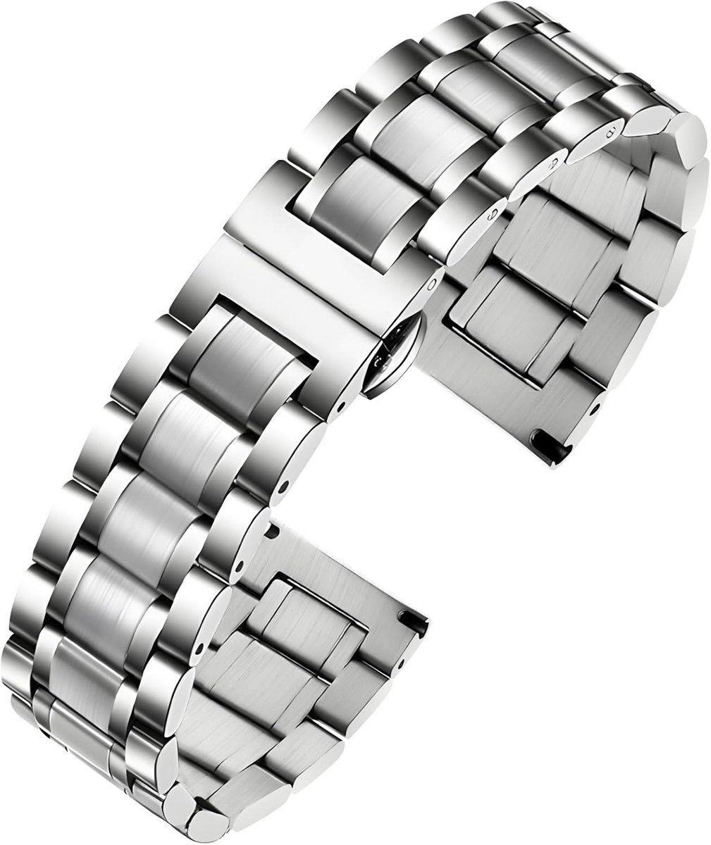 Universele Metalen Horlogeband Quick Release RVS voor Heren en Dames - Diverse Maten