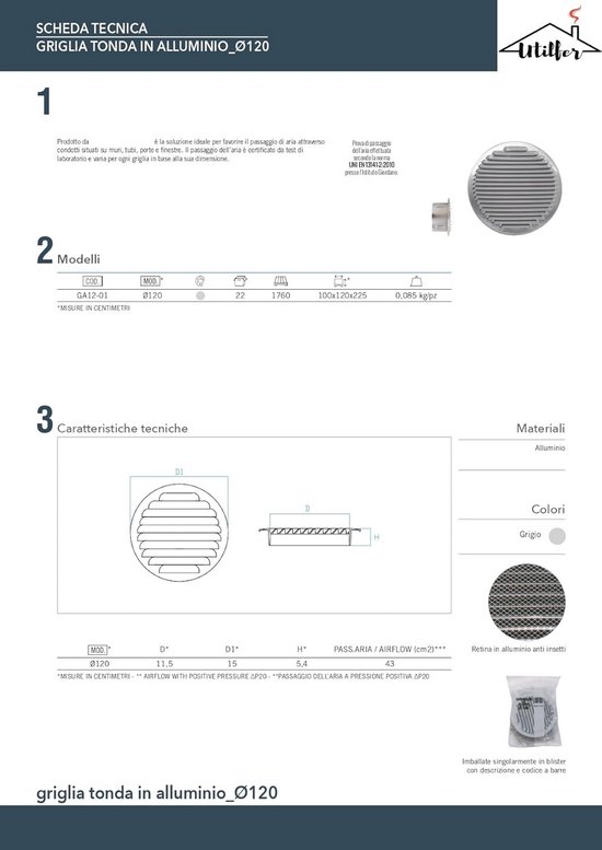 Platine ronde, inox (AISI 304) - Ferronnerie, Fer forgé | 10.000