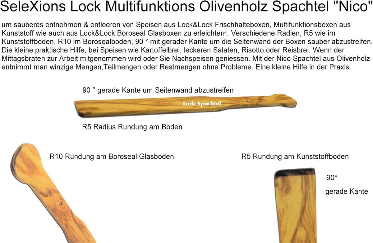 Set van 6 Luchtdichte Vershouddozen (350ml) met Houten Spatel voor Voedselbewaring