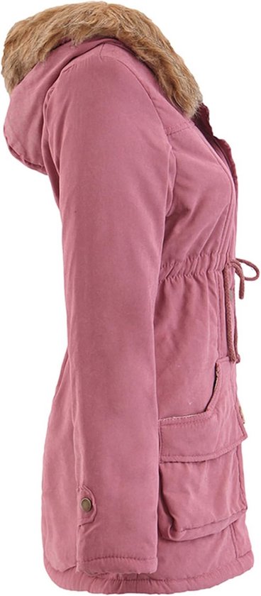 Navahoo B847 Winterregenjas voor dames, parka, warm gevoerd, met capuchon, XS