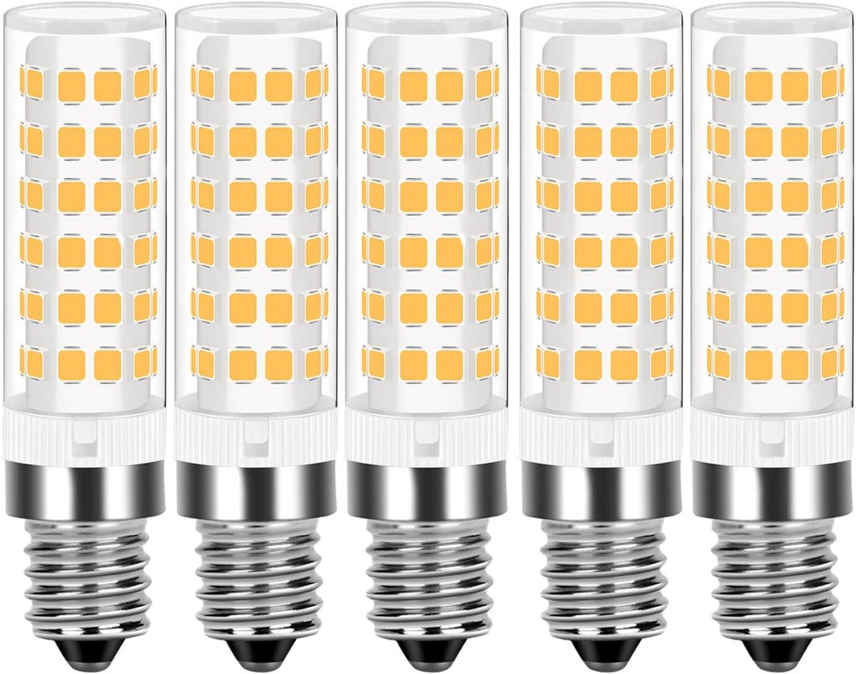E14 LED Kaarslamp 7W - Dimbaar Warm Wit - 360° Licht - Kleine Fitting - 5 Stuks