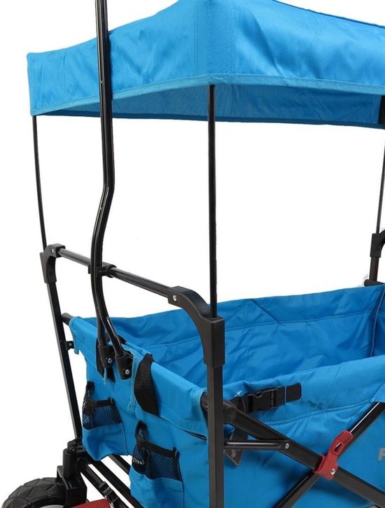 Opvouwbare Bolderkar met Dak - Ideaal voor Kinderen en Gezinnen - Voor Strand, Tuin en Bouwen - Stevig Stalen Frame van Merkloos — afbeelding 4