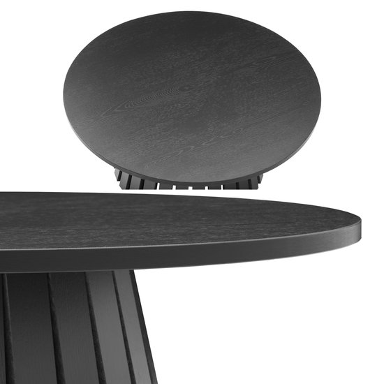 LIV Scandinavische stijl ronde 80cm salontafel zwart