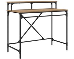 Bureau | Computerbureau | Tafel Artisan Eiken 100 x 50 x 90 cm Bewerkt hout