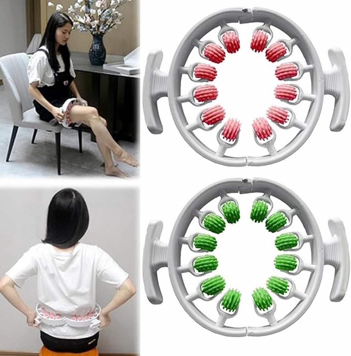 Handmatige Massage Roller voor Cellulitis Verlichting en Spierontspanning