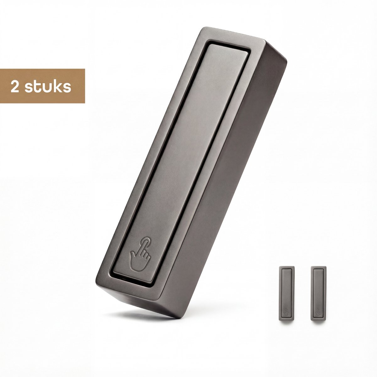 Baulk® - Ophanghaken – Jashaak – Muurhaak – Multifunctioneel – Buiten & binnen – Tot 15Kg – Minimalistisch – Wit – Klein – RVS – Modern - 2 stuks
