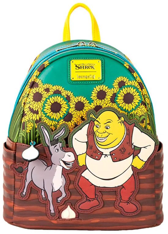 Dreamworks Loungefly Mini Backpack Shrek & Donkey Sunflower Field