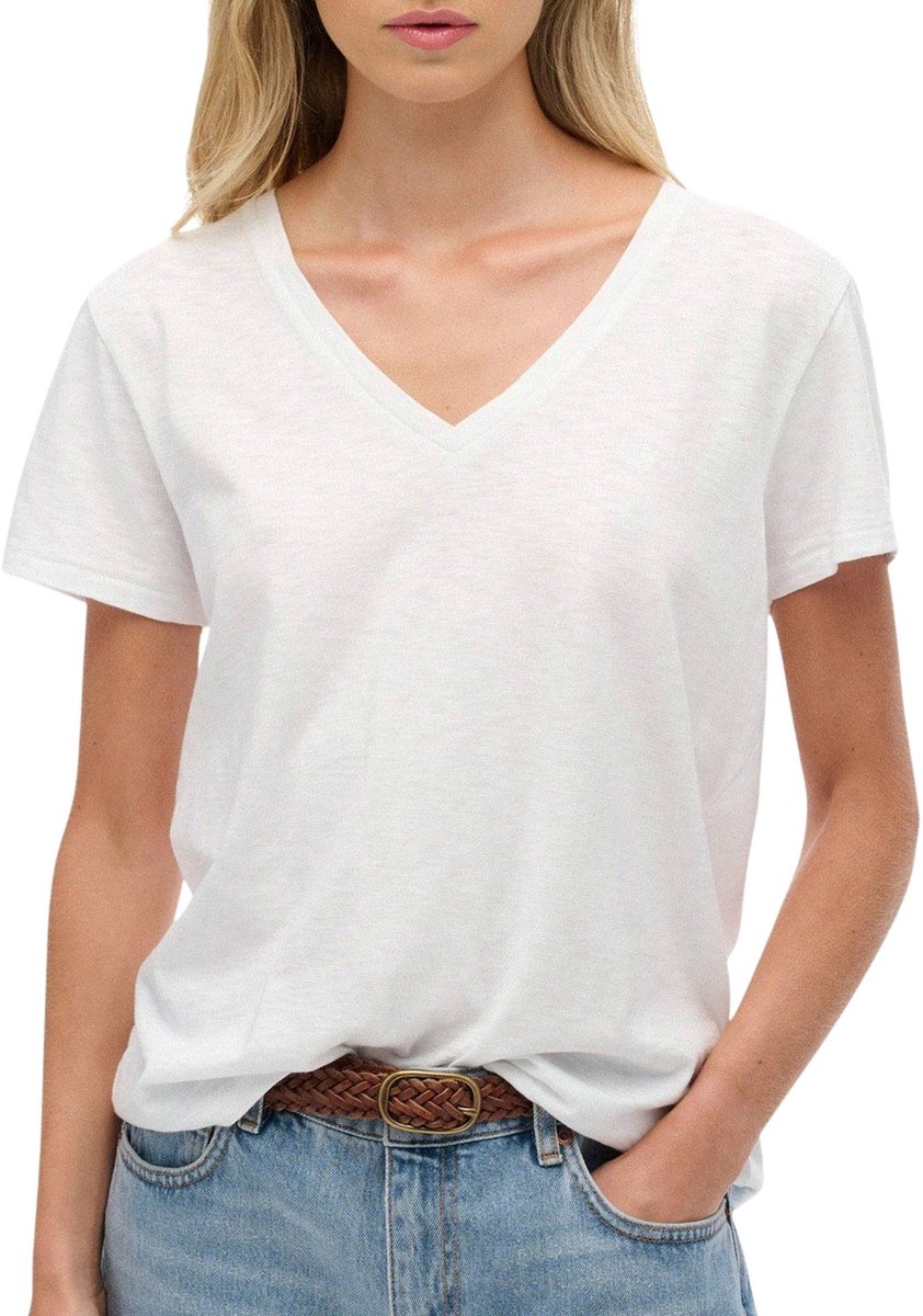 Superdry Studios Slub Embroidered Shirt Dames - Maat 14