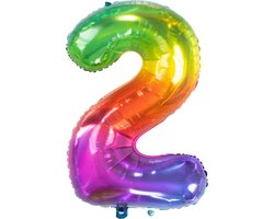 Grote Regenboog C-Thru Folieballon Transparant Feestdecoratie