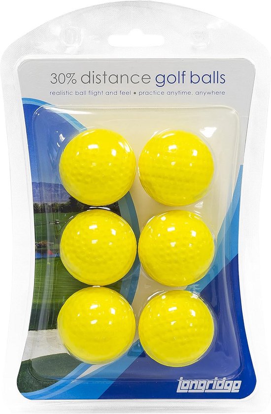 Distance golfballen 6 stuks - geel van Merkloos — afbeelding 5