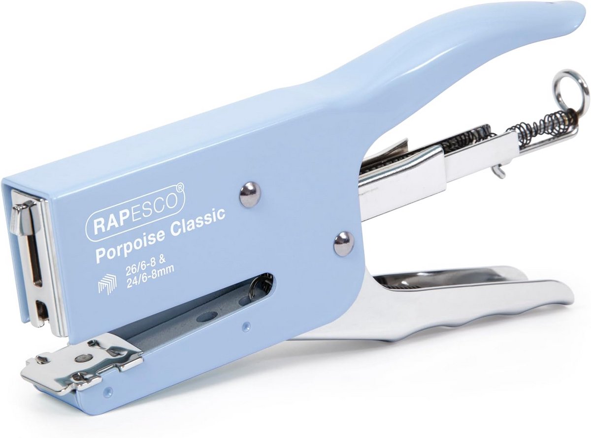 Professionele metalen niettang voor 45 vellen papier - ergonomisch ontwerp, type 24/6 en 24/8 nietjes, invoerhoogte 59 mm