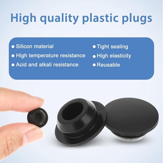 Siliconen Klikbare Stoppen 20 Stuks - Waterdichte Rubber Paneelafdichting 4,5 mm — afbeelding 2