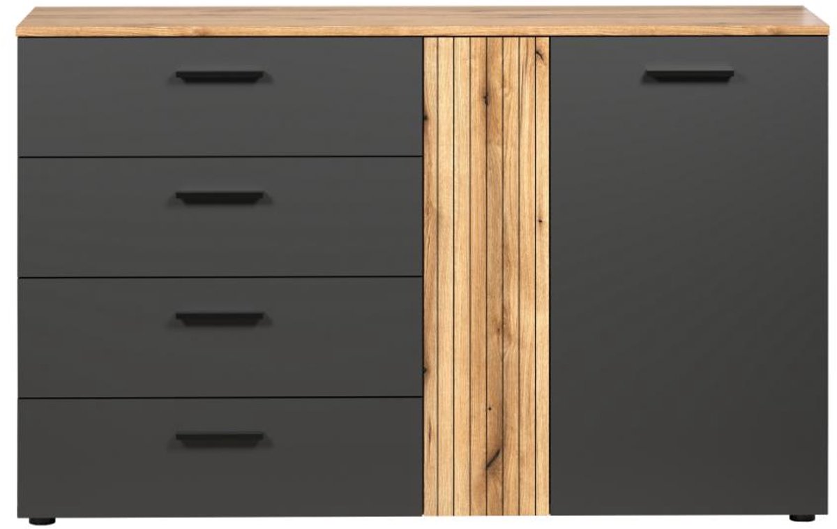 trendteam Commode Esteban Antraciet BHT 139 x 86 x 38 cm