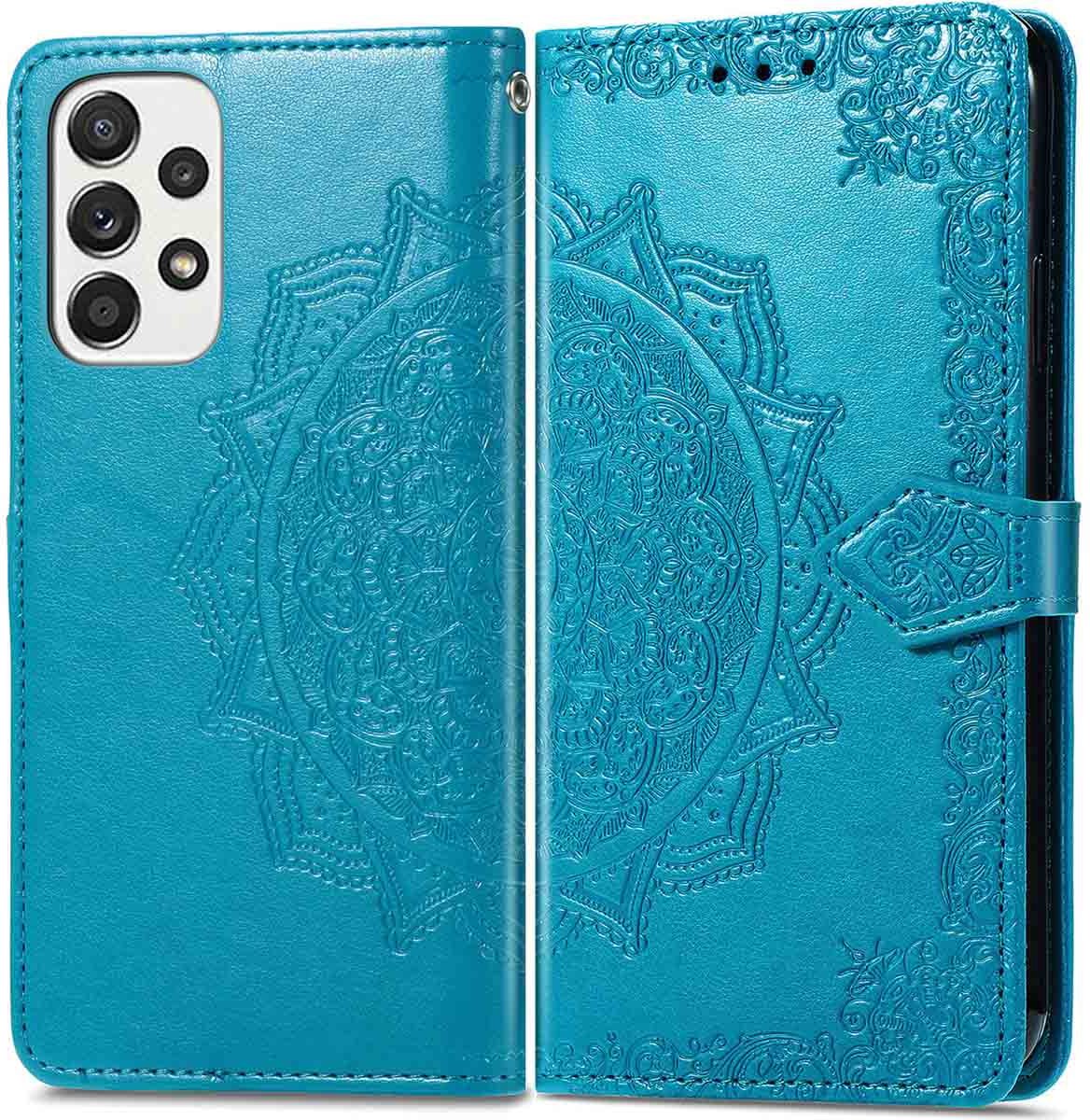 imoshion Hoesje - Geschikt voor Samsung Galaxy A33 - Mandala Bookcase - Turquoise