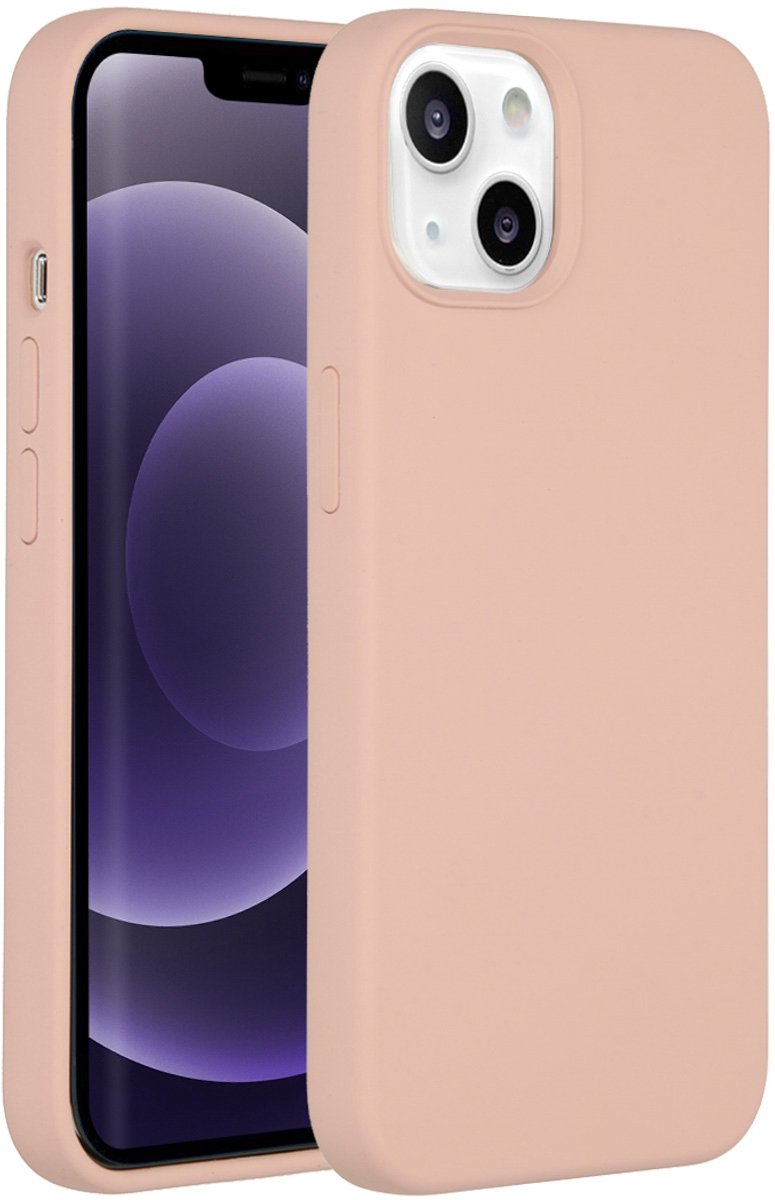 Accezz Liquid Silicone Backcover met MagSafe iPhone 13 Roze