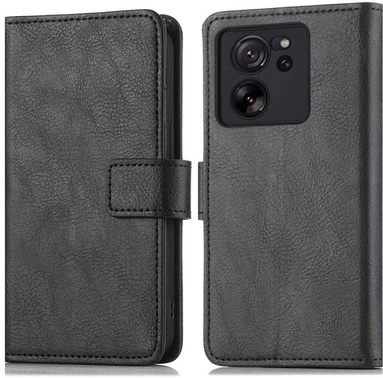 Étui Xiaomi 13T Pro / 13T avec porte-cartes - Bookcase de Luxe iMoshion - Zwart
