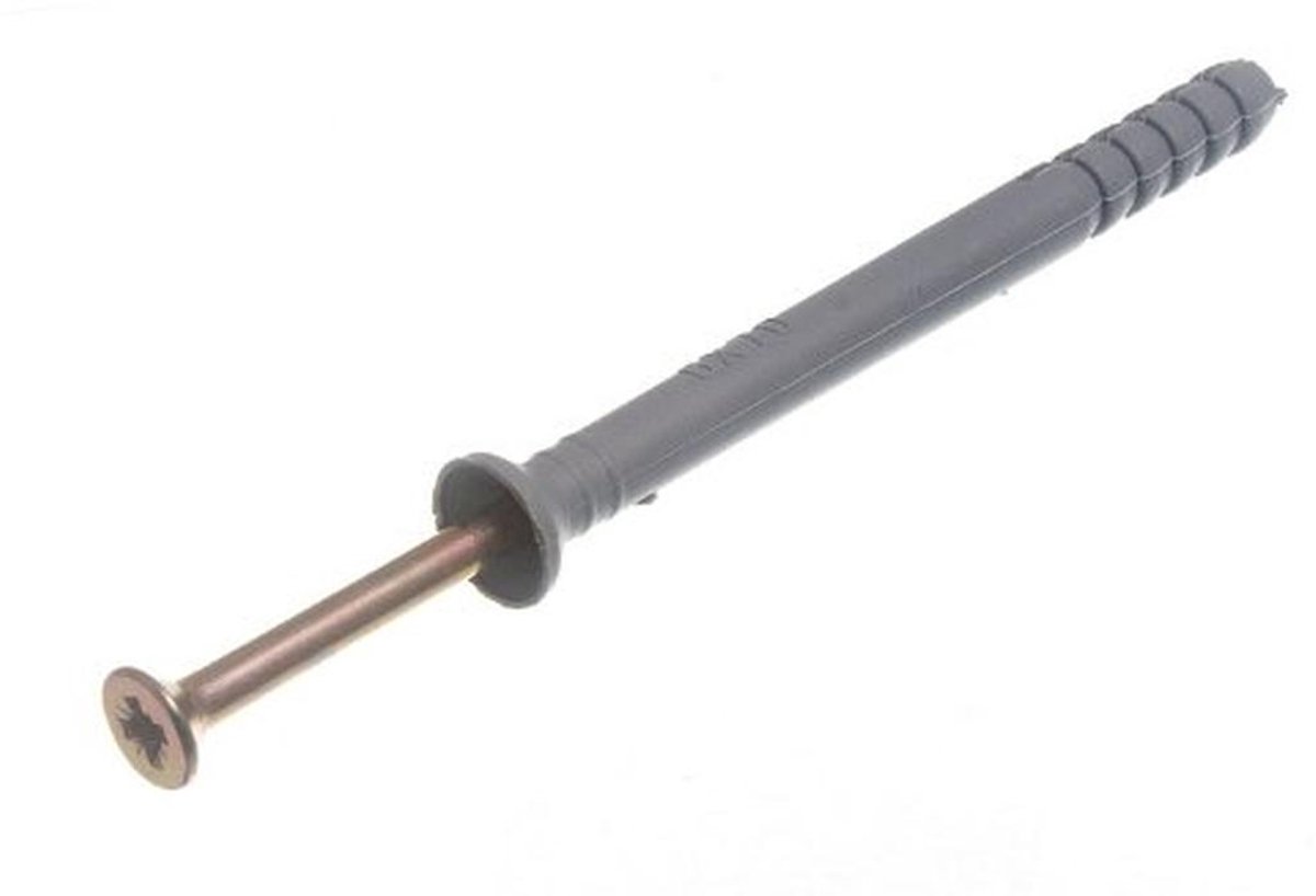 Nylon Hamers voor Metselwerk - 40 Stuks - Stekkers en Schroeven M6 X 70MM