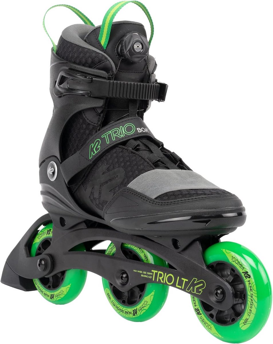 Unisex Inline Skates met 100mm Wielen en Boa Sluiting - Fitness en Vrijetijd