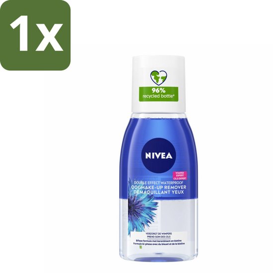 NIVEA – Oogmake-up Remover – Double Effect Waterproof – 125 ml - 1 stuk