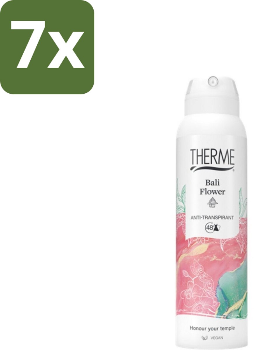 7 x Therme – Anti-Transpirant – Bali Flower – 150 ml - Koffiezetapparaat