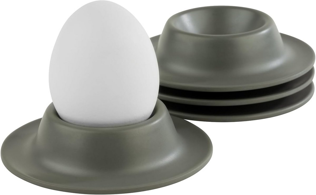 Eierdopje Melamine Grijs 8,5 x 8,5 cm - Stapelbaar