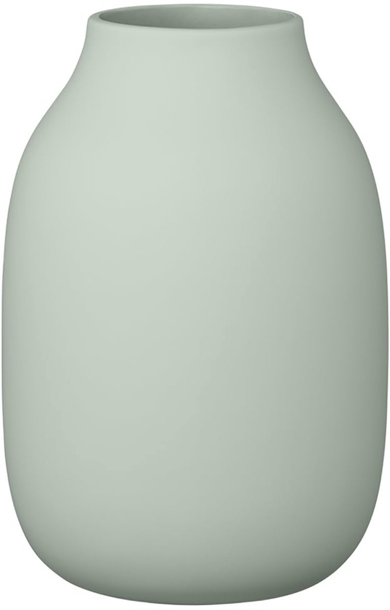 Unyqoos Stijlvolle keramische bloemenvaas in zachte tint Desert Sage voor elk interieur, Woestijn Salie, 15cm