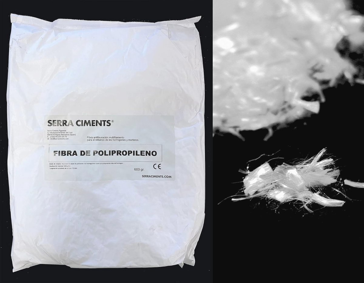 Polypropyleenvezel voor Beton en Mortel - Voorkom Microscheuren, 600 g
