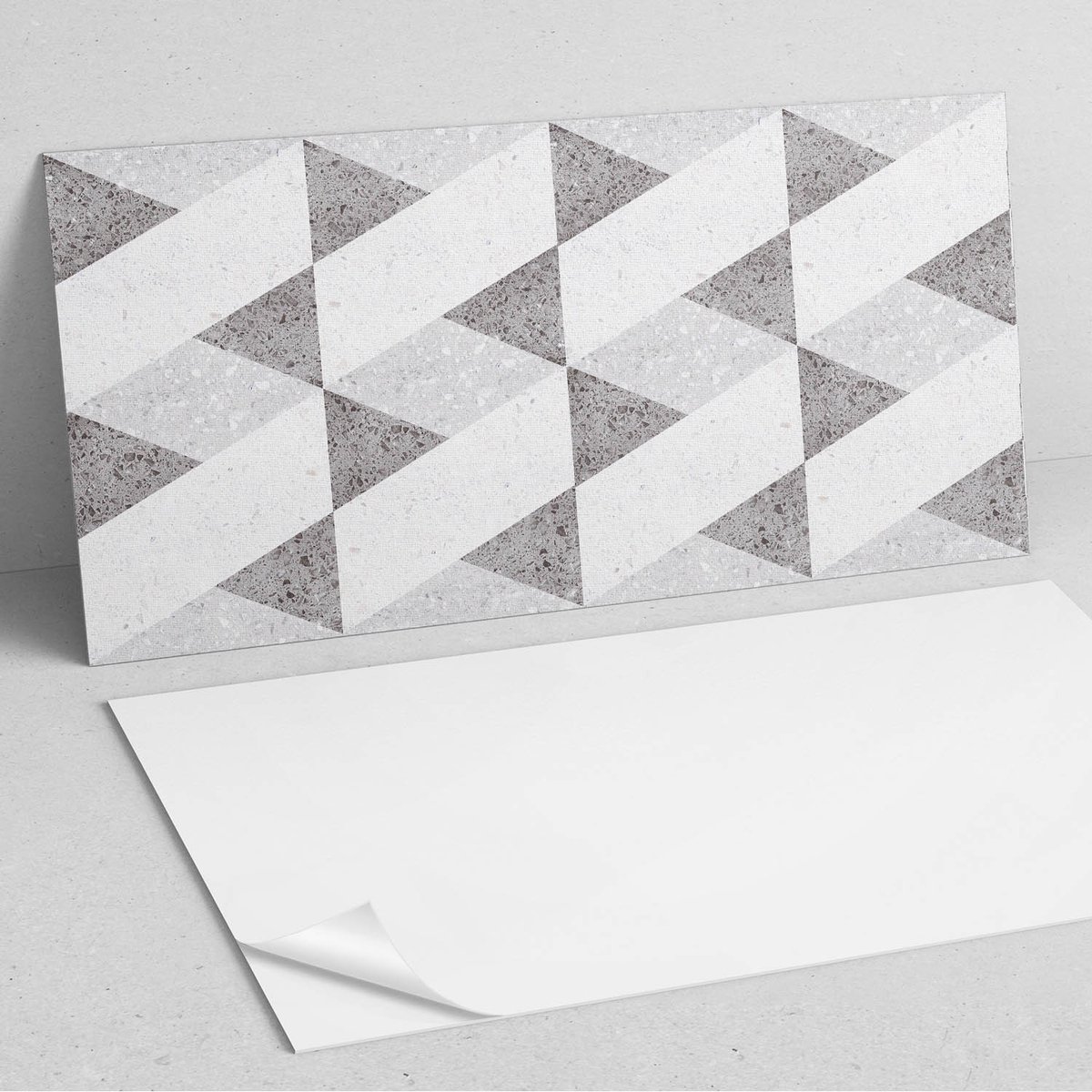 Coloray Wandpanelen Zelfklevend - Geometrie in contrasten PVC Wandpanelen - 120 cm x 60 cm