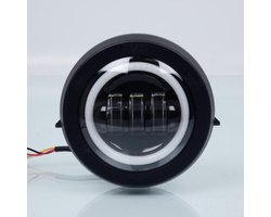 Koplamp EVOK voor Tweewieler EVOX Iron Led 12V Angel eyes Nieuw