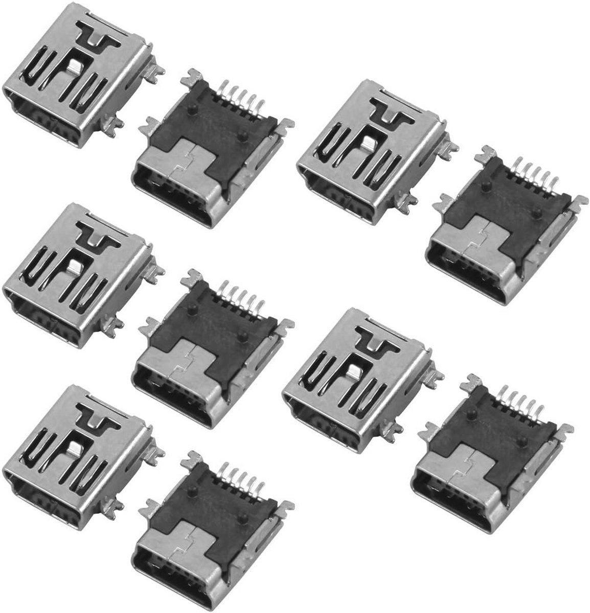 Mini USB 5P Vrouwelijke Jack Connector - 10 Stuks