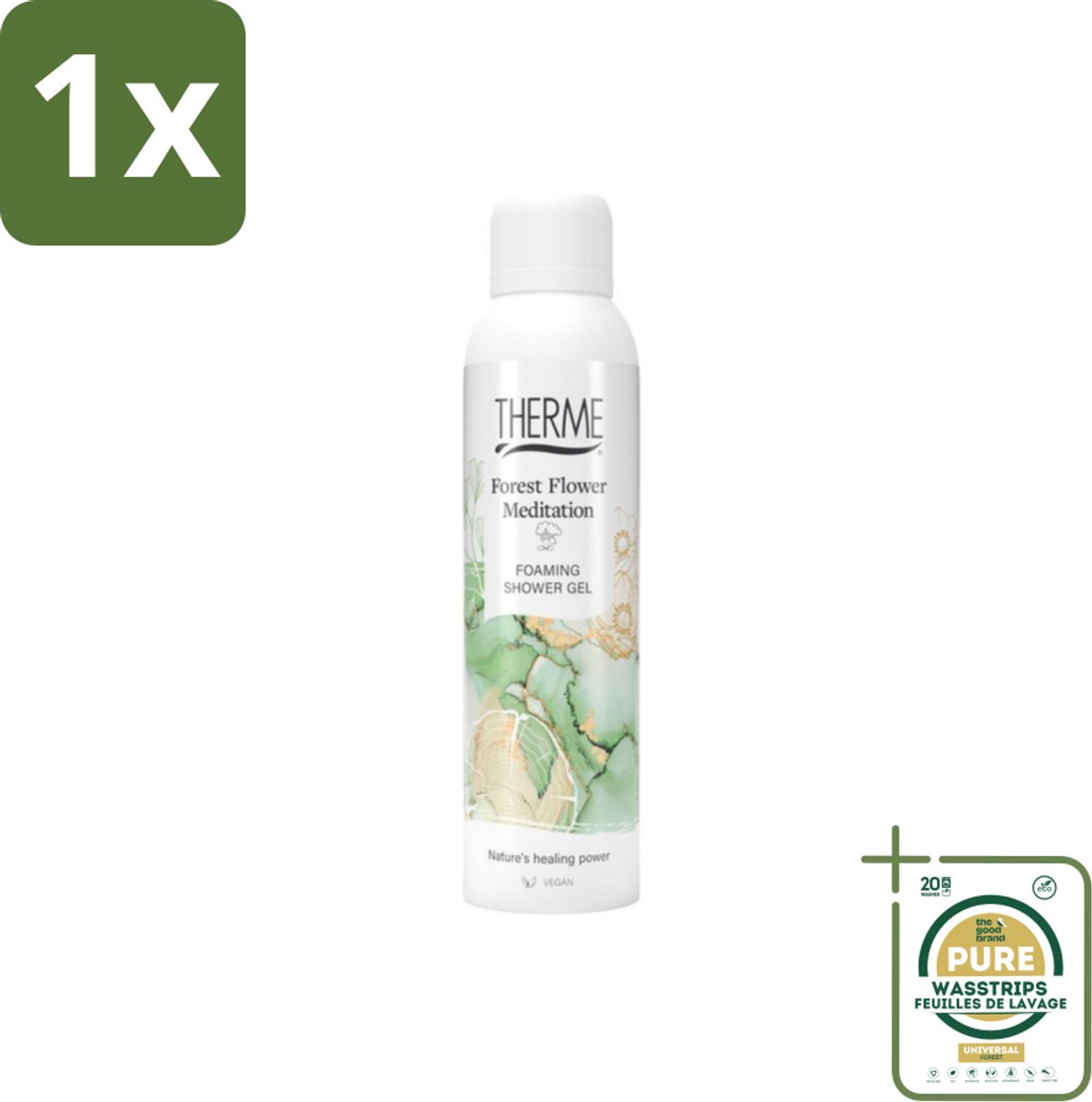 1 x Therme – Foaming Shower Gel – Forest Flower Meditation – 200 ml- Koffiezetapparaat