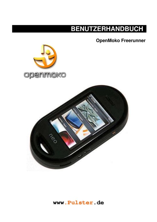 Openmoko User Handbuch - cover