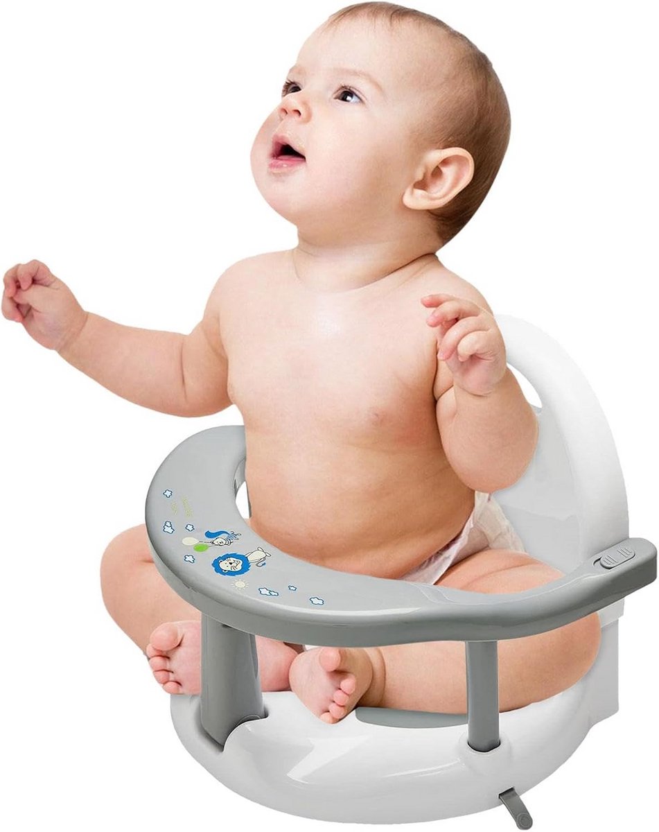 Opvouwbaar Babybadzitje met Zuignappen voor Veilig en Comfortabel Baden