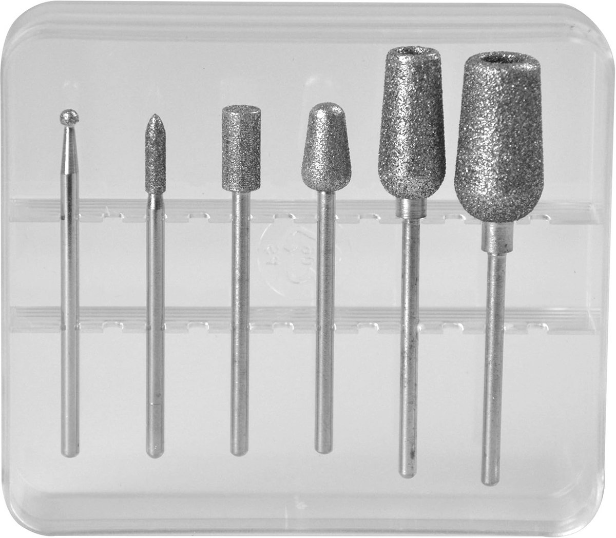6-delige set diamantopzetstukken voor manicure en pedicure