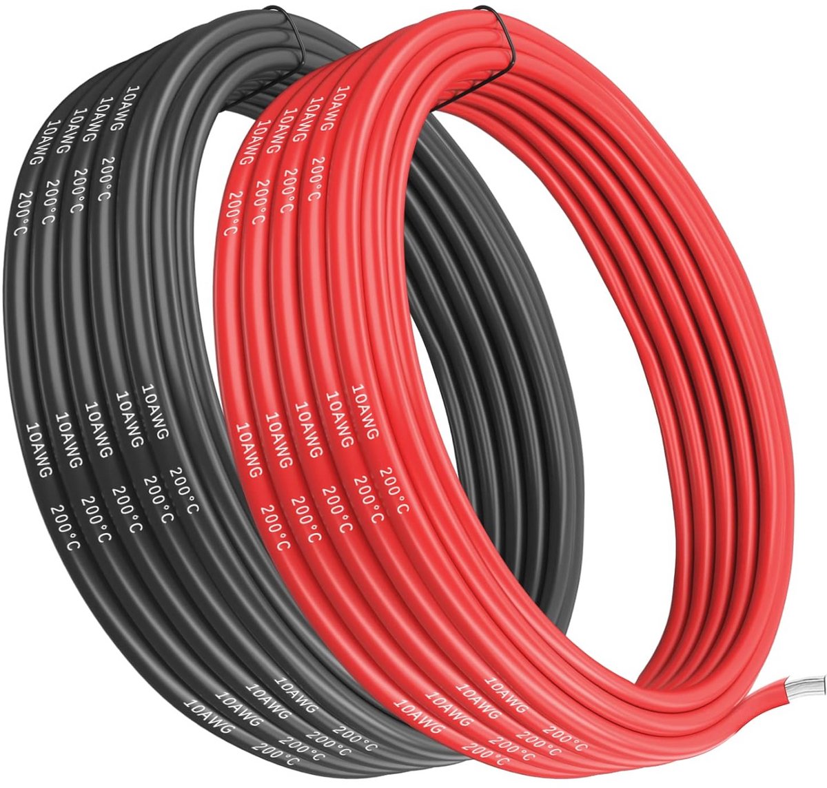 10 AWG siliconen draad 5m - Zwart en Rood voor elektrische toepassingen