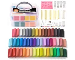 Polymeer Klei - Modelleer Kleiset - Creatief Knutselen - 50 Levendige Kleuren - 1.4kg Set - Multicolor