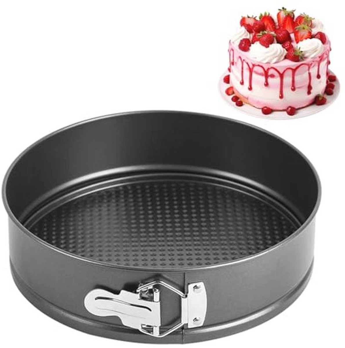 Ronde Taartvorm 24 cm met Antiaanbaklaag – Perfecte Bakresultaten