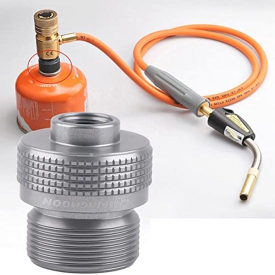 Gasfornuisadapter voor Camping en Outdoor Koken - Converter voor Jerrycan Ventiel — afbeelding 3