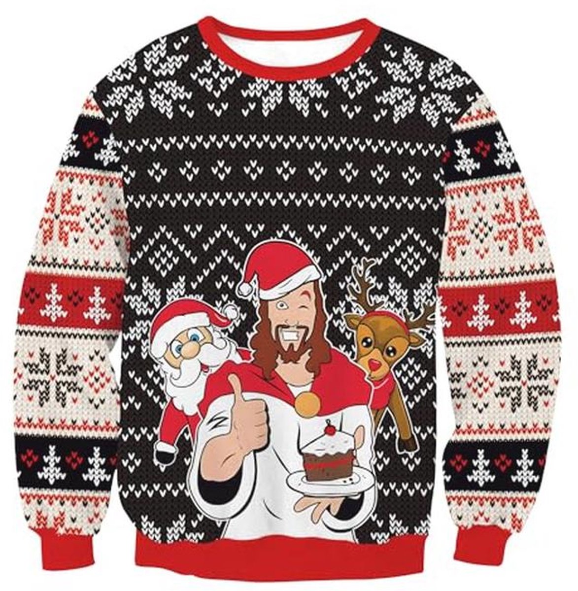 Grappige kersttrui voor heren - Luxe comfy kerst sweatshirt met ronde hals
