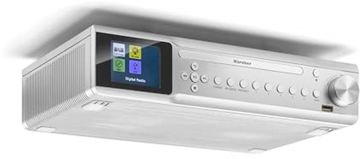 Onderbouw keukenradio met CD-speler, DAB+/FM-radio, Bluetooth en wekker