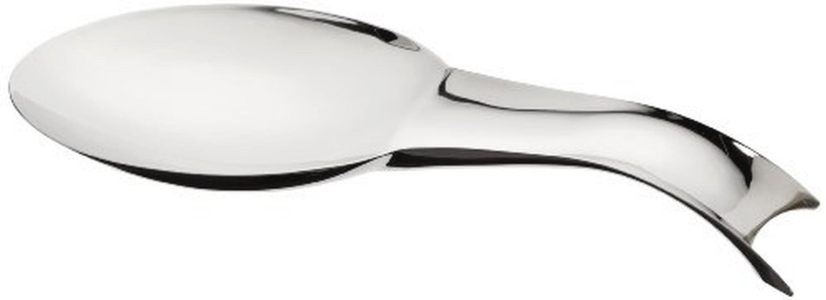 Roestvrij Stalen Kooklepelhouder met Extra Grote Legplank - 26,5 cm