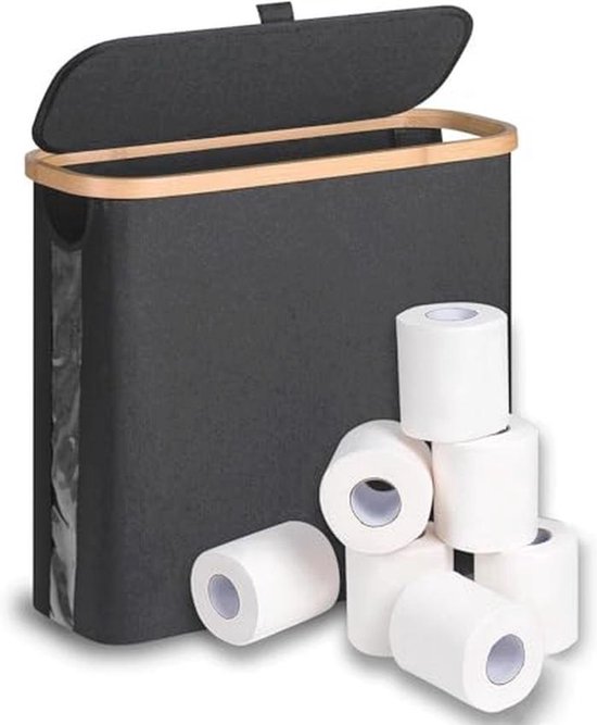 Toiletpapieropslag, toiletpapieropslag, wc-papieropslag met deksel Toiletpapieropslag, toiletpapieropslag, wc-papieropslag met deksel