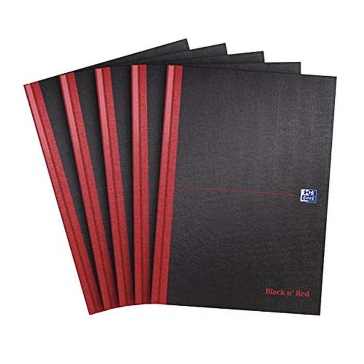 Notitieboek A4 hardcover 5-pack met hoge kwaliteit papier