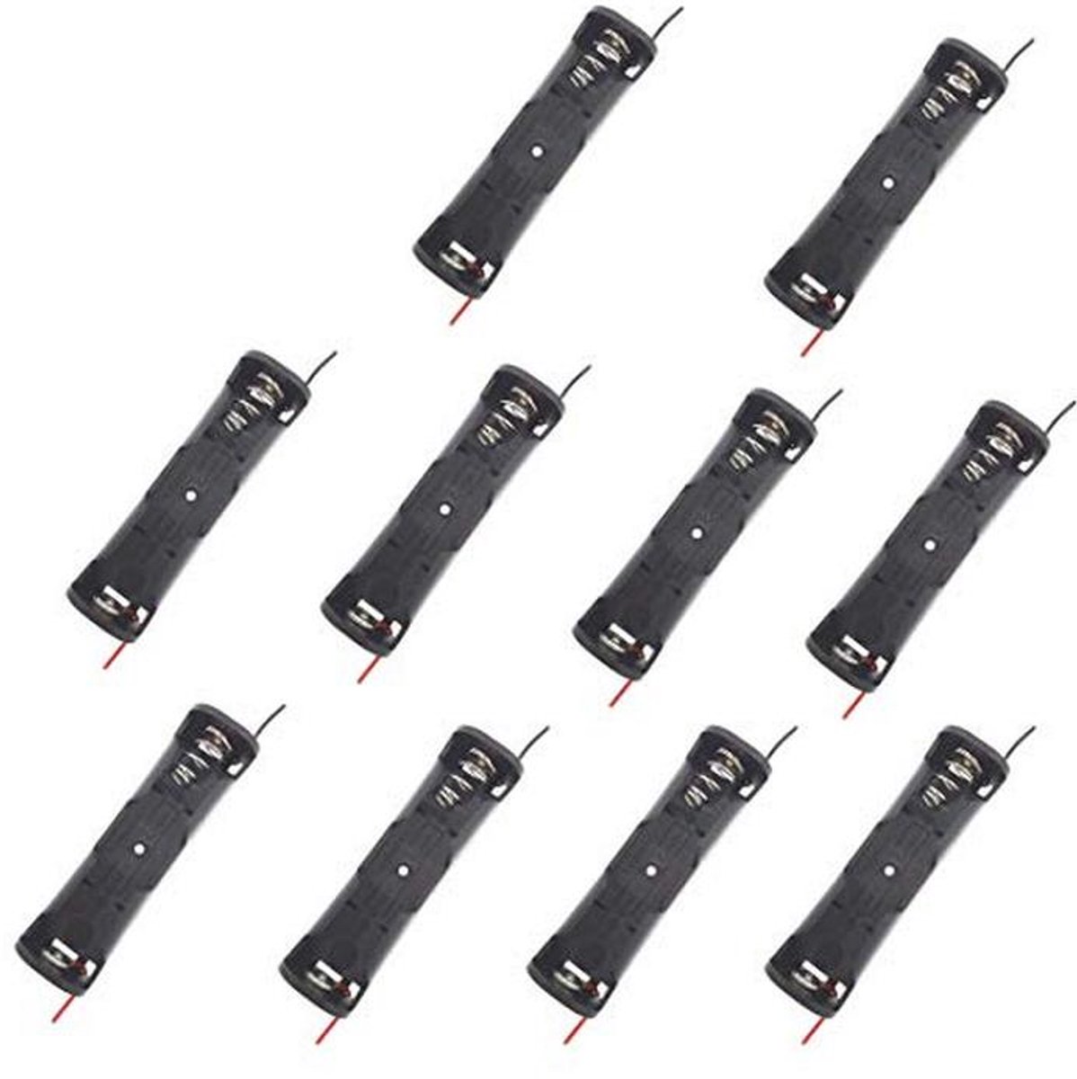 10 Stuks 18650 Batterijclips en Batterijhouders met Connect Leads