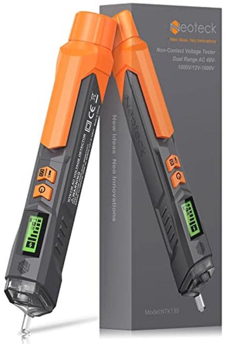 Niet-Contact AC Spanningstester Pen met Instelbare Gevoeligheid en LCD Display